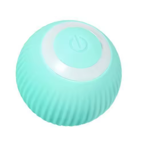 Difusor de aroma eléctrico esférico de color turquesa con botón de encendido blanco